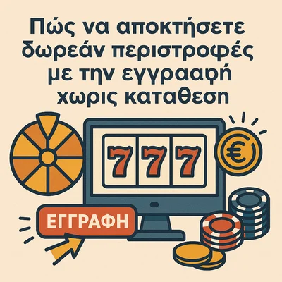 free spins με την εγγραφή χωρις καταθεση